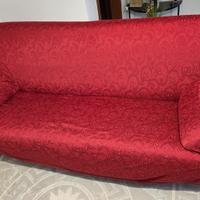divano rosso 2 posti