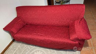 divano rosso 2 posti