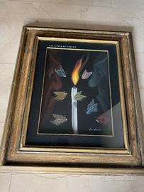 Quadro dipinto ad olio Verdirosi Umberto