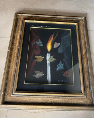 Quadro dipinto ad olio Verdirosi Umberto