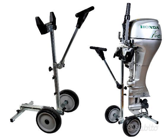 Relaxdays Supporto per Motore Fuoribordo, Carrello per il Trasporto e
