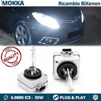 2 Lampadine BI XENON D3S Opel Mokka RICAMBIO 6000K