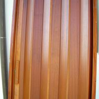 Porta a soffietto in vero legno vintage