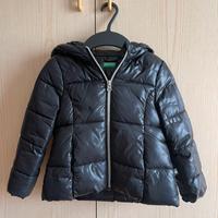 Piumino “Benetton” nero lucido bimba 3-4 anni