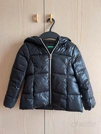 Piumino “Benetton” nero lucido bimba 3-4 anni