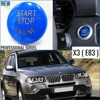 TASTO Start BLU BMW X3 E83 Pulsante ACCENSIONE