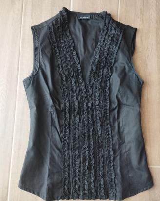 Camicia Stefanel smanicata con volant