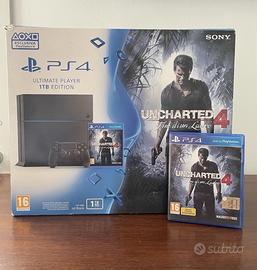 SONY PS4 BOXATA COMPLETA+ GIOCO UNCHARTED
