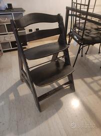 sedia legno ergonomica per bambini 