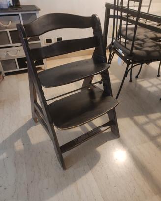 sedia legno ergonomica per bambini 