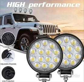 Coppia faretti rotondi a LED 