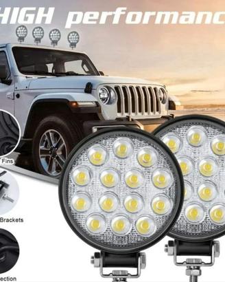 Coppia faretti rotondi a LED 