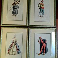4 Stampe Maschere 