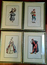 4 Stampe Maschere 