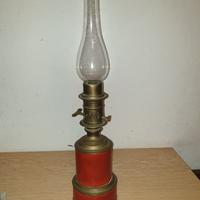 Lampada ad olio vintage con vetro originale