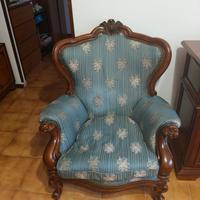 Coppia di poltrone stile Luigi XV