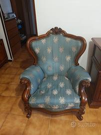 Coppia di poltrone stile Luigi XV