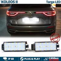 Placche Luci Targa LED per Renault Koleos 2 Canbus