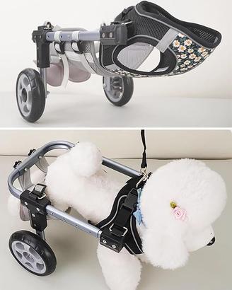 carrello  con ruote per cani disabili