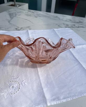 Ciotola in vetro rosa