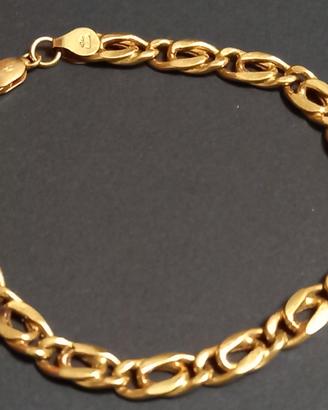 Bracciale in oro giallo massiccio 18 k.