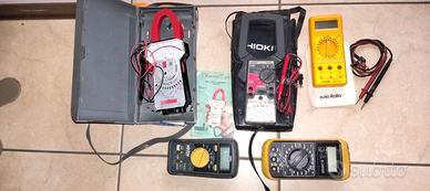 N.1 Pinze Amperometriche--N.3  Tester