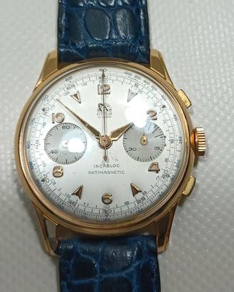Orologio cronografo Astrolux oro 18k vintage