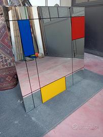 specchio Mondrian Rimadesio anni 80 