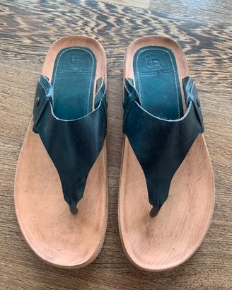 Sandalo vero cuoio uomo - misura 42/43