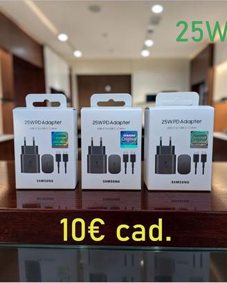3 Alimentatori Samsung 25W NUOVI - Anche Singolo