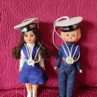 Coppia bamboline della Marina Militare anni70/80