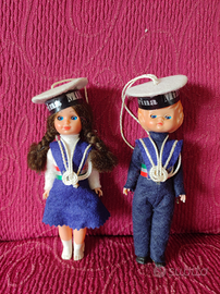 Coppia bamboline della Marina Militare anni70/80