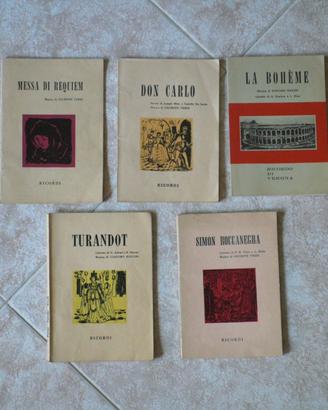 LIBRETTI DIVERSE OPERE LIRICHE (N. 14)