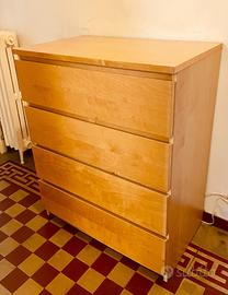 CASSETTIERE IKEA MALM COLOR LEGNO