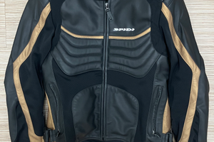 Tuta moto in pelle Spidi Cyberfit nera