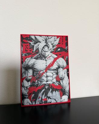 Quadretto Goku Super Sayan rilievo