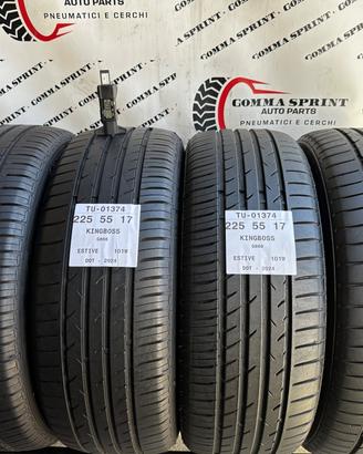 4 PNEUMATICI 225/55 R17 KINGBOSS ESTIVE 80%