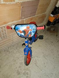 bici spider man 10 pollici