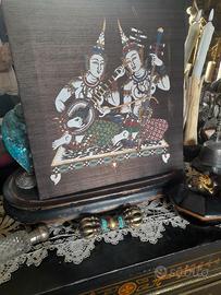 Batik Vintage Thailandese Seta Thep Fanom Angeli 