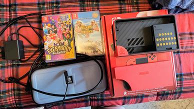 Nintendo Switch OLED Red Mario edition + giochi