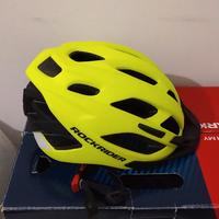 casco per bicicletta giallo fluo 