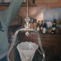 lampadario antico  in vetro di murano 