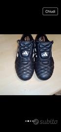 Adidas calcio 42.5 nero con linguetta 