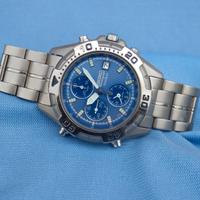 Seiko Quartz Chronograph 7T32 Titanium Japan 2001