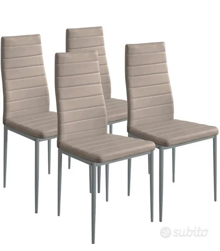 4 sedie ecopelle VARI COLORI - Arredamento e Casalinghi In vendita