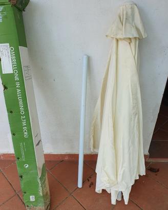 Ombrellone in alluminio 2.7m ecrù