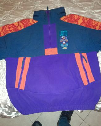 Felpa unisex pesante marca lotto taglia M