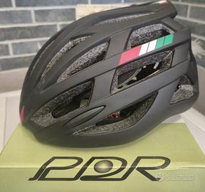 Casco Bici E-Bike P2R CiTY Helmet Nero Tricolore