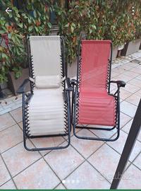 Sedie sdraio tipo "zero gravity"