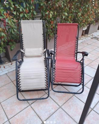 Sedie sdraio tipo "zero gravity"